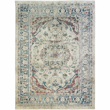 MAYBERRY RUG 2 ft. 1 in. x 3 ft. 3 in. Oxford Dover Area Rug, Ivory OX3101 2X3